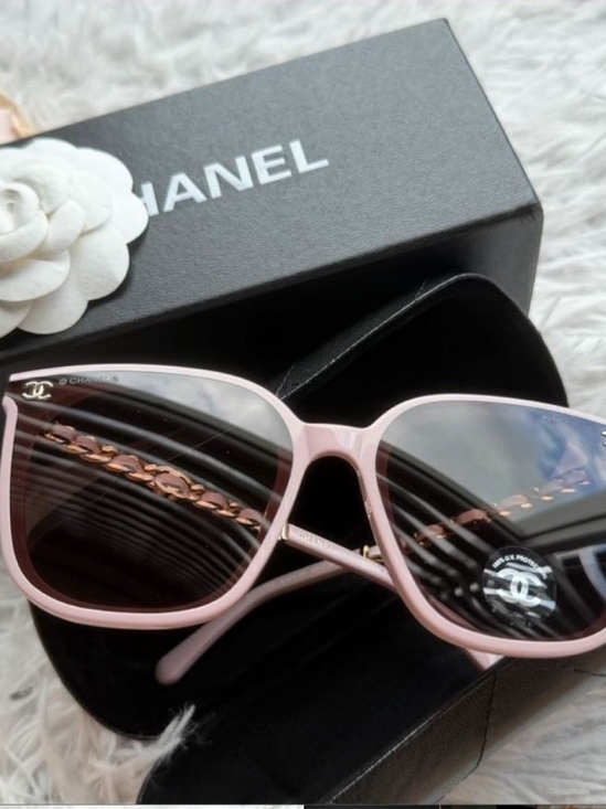 CHANEL Accessories - Chanel Pink Cat-Eye Sunglasses